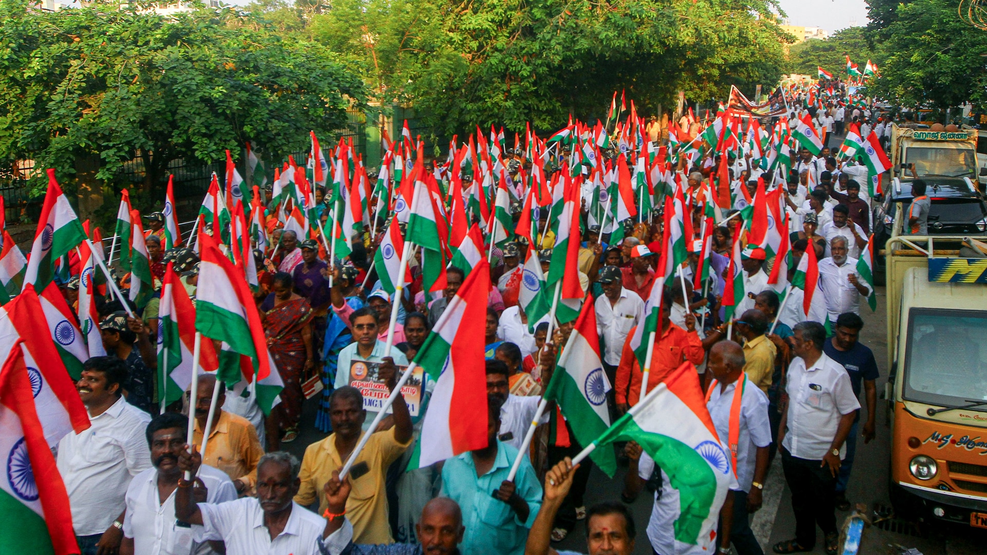 Grand Tiranga Yatra in Keshav Puram – A spectacular confluence of patriotism and unity